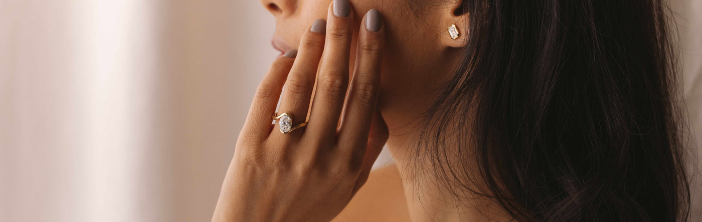 Diamond Bezel Engagement Rings