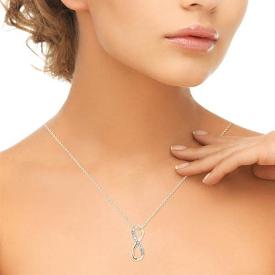 Aurora Infinity Lab Diamond Pendant & Chain