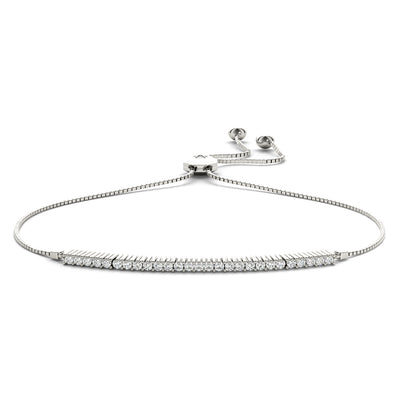 Halia Adjustable Diamond Bolo Bracelet