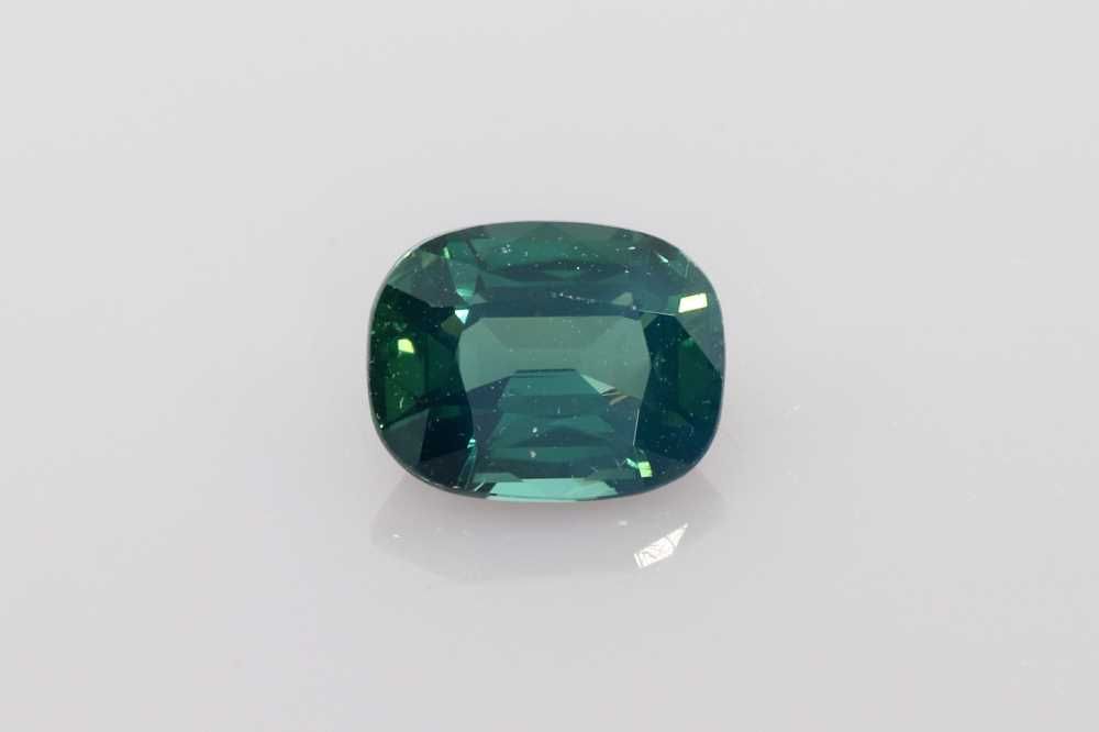SAPPHIRE TEAL CUSHION 1.51ct