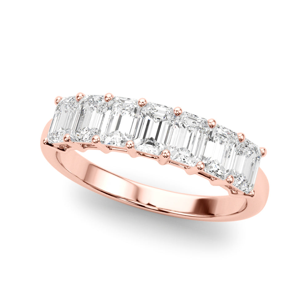 Penelope Emerald Women's Diamond Wedding Ring