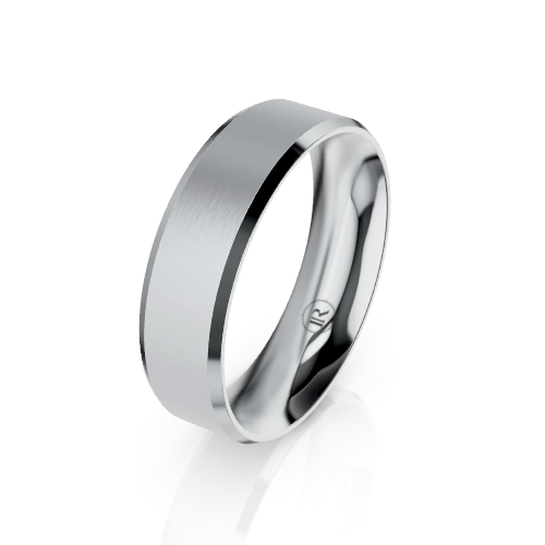 Bevelled Cobalt Chrome Wedding Ring (AS)