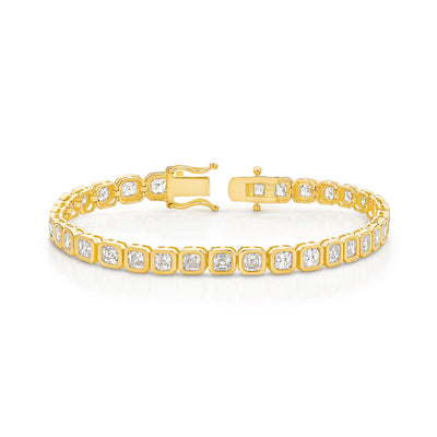 Lumina Asscher Bezel Diamond Bracelet