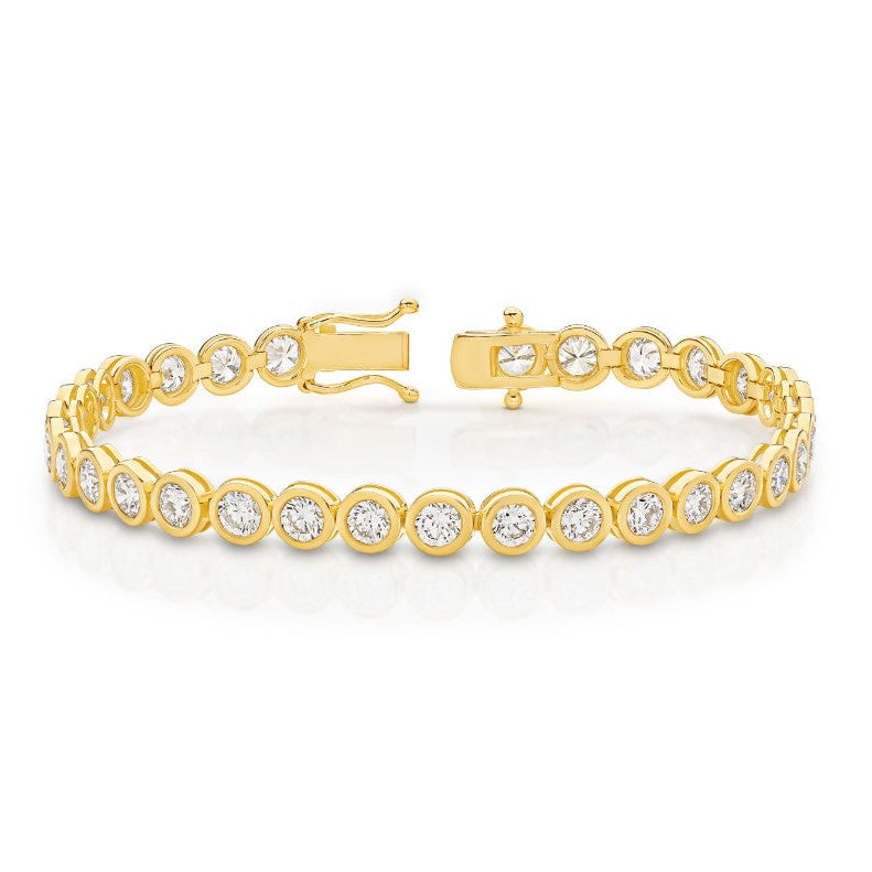 Lumina Round Bezel Diamond Bracelet