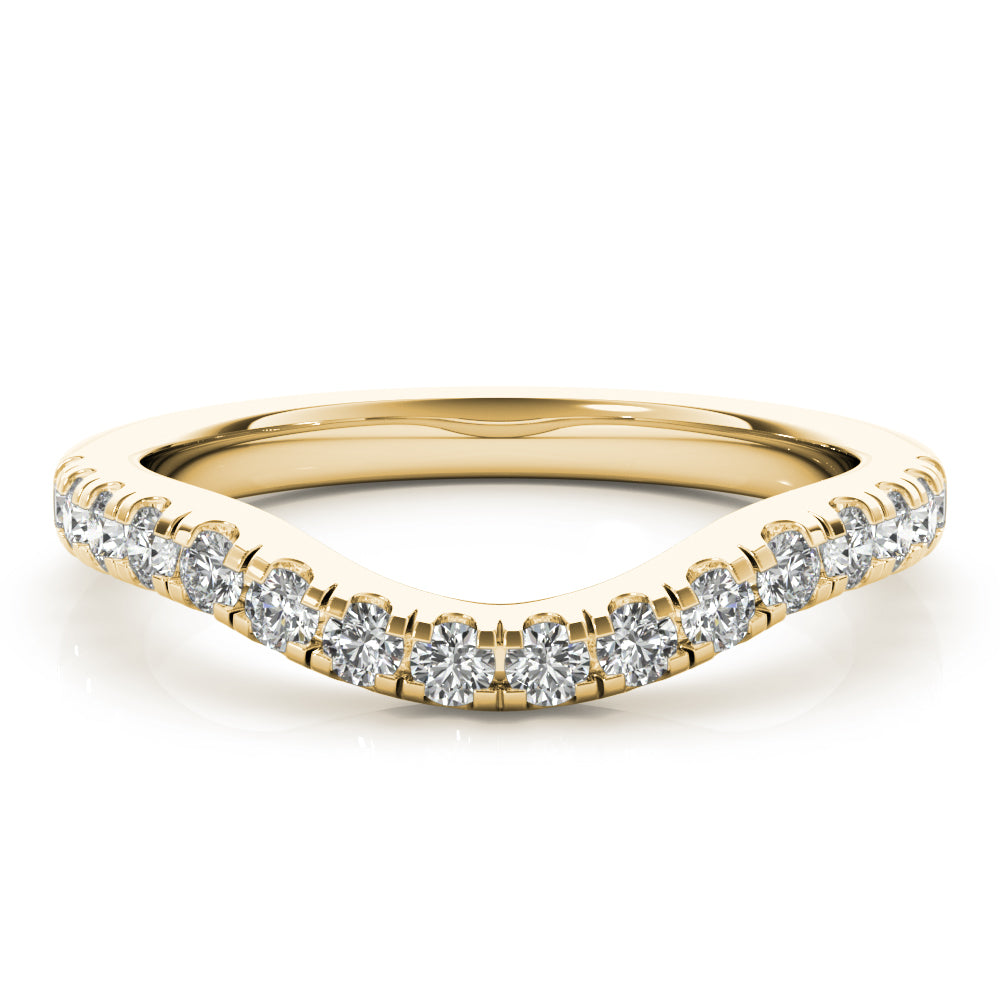 Curved Diamond Weddings Rings Brisbane