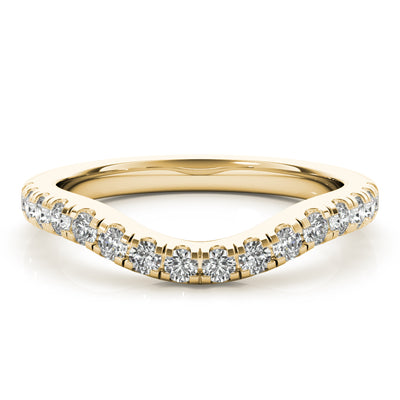 Curved Diamond Weddings Rings Brisbane