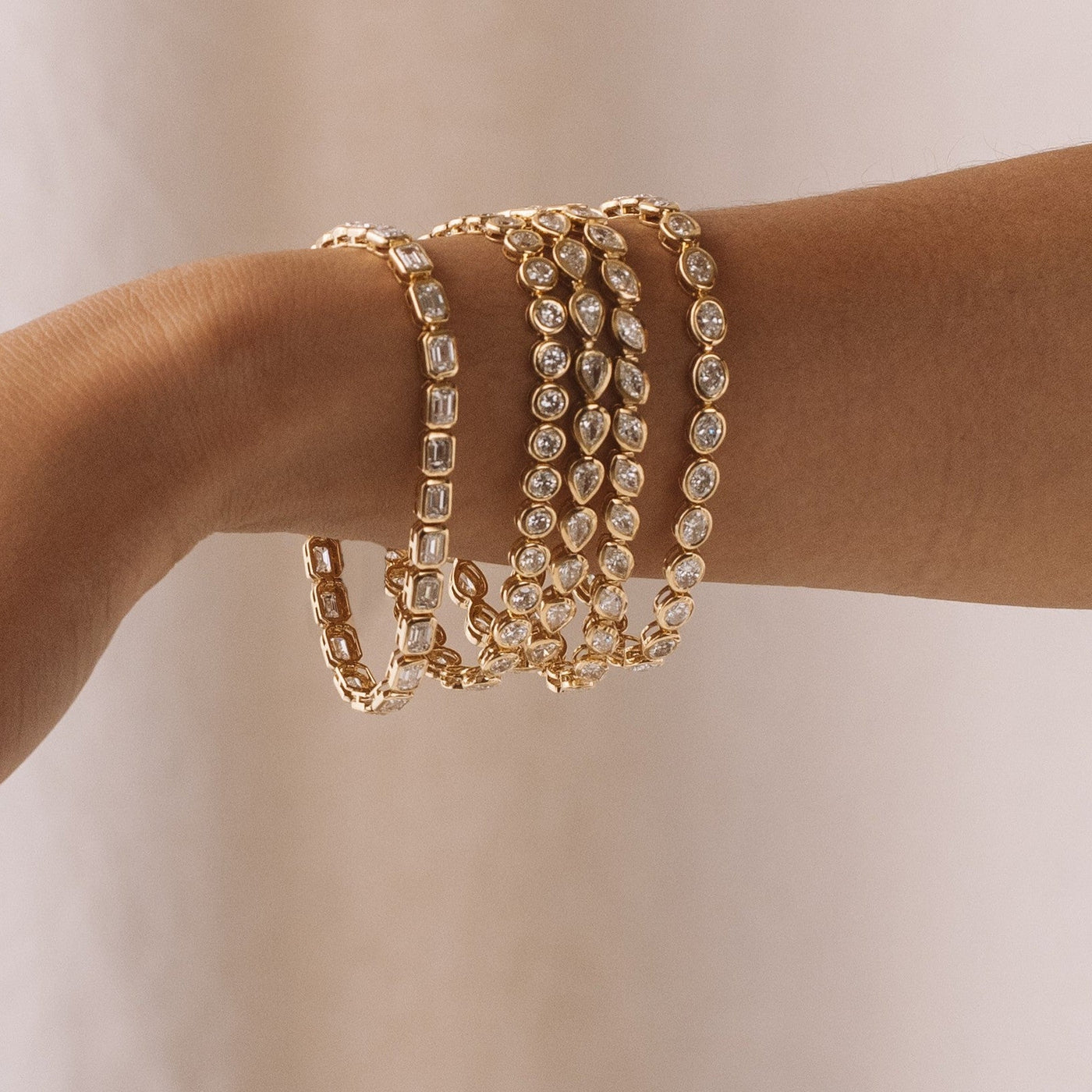 Lumina Asscher Bezel Diamond Bracelet