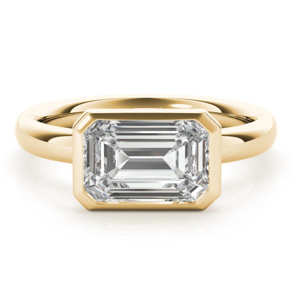 East West Emerald Diamond Engagement Rings Sydney