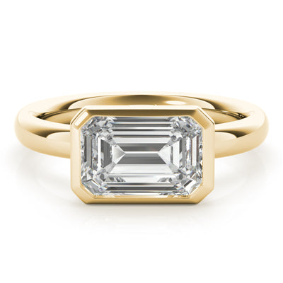 East West Emerald Diamond Engagement Rings Sydney