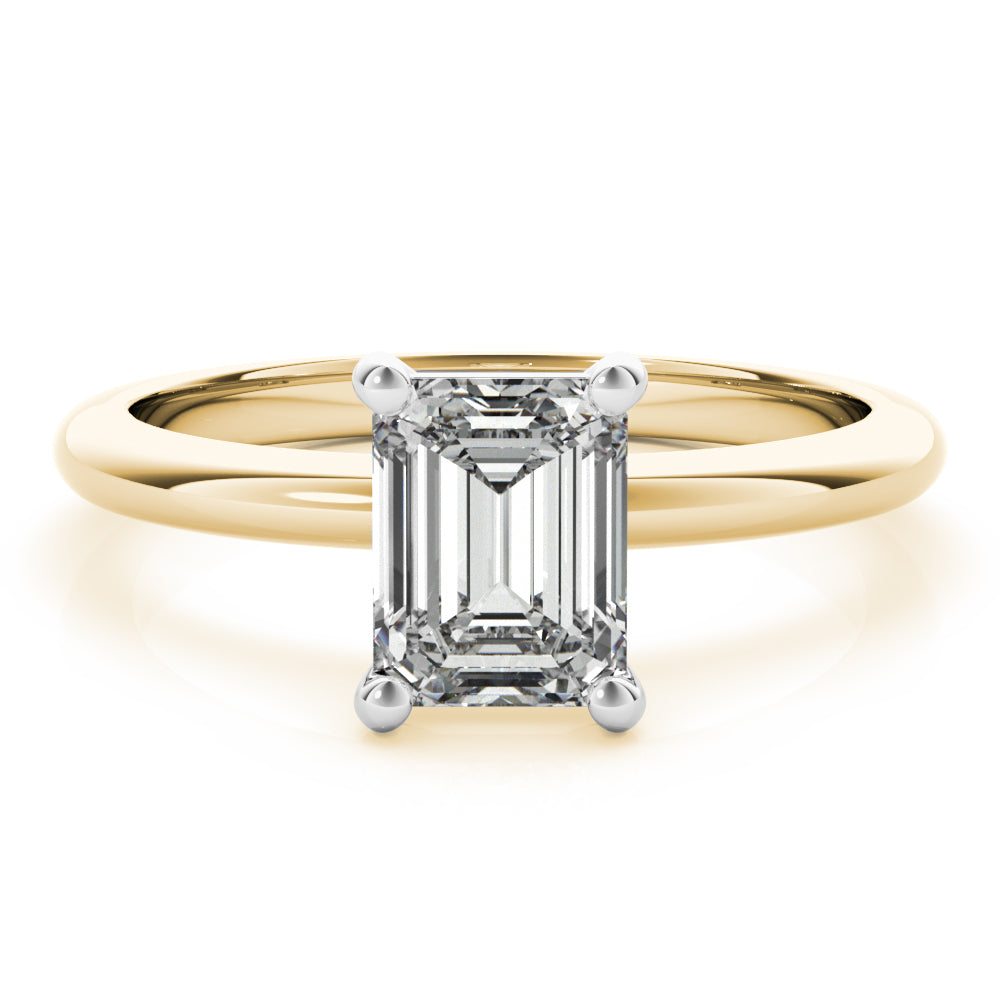 Lara Emerald Diamond Engagement Ring Setting