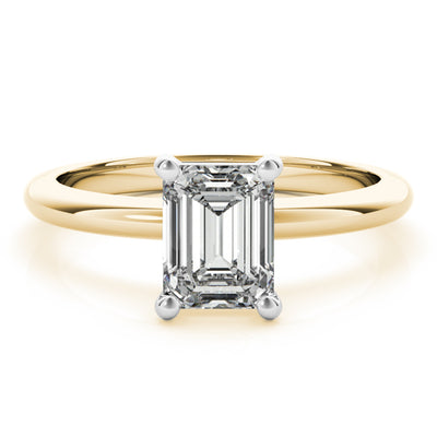 Lara Emerald Diamond Engagement Ring Setting