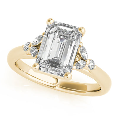 Emerald Cut Diamond Engagement Ring Melbourne