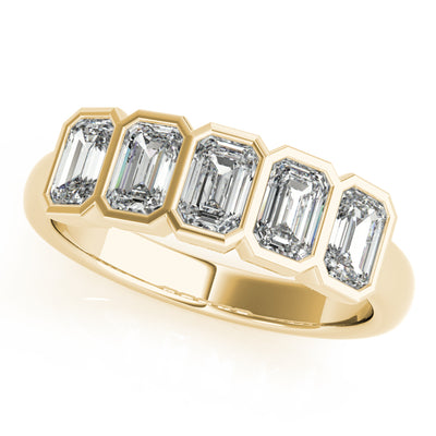 Emerald Diamond Wedding Ring