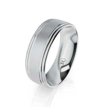 Dual Side Cut Edges Cobalt Chrome Wedding Ring