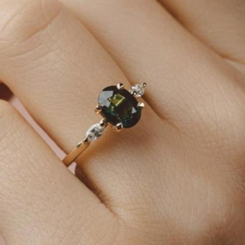 Clare Oval 2.17ct Australian Sapphire Engagement Ring