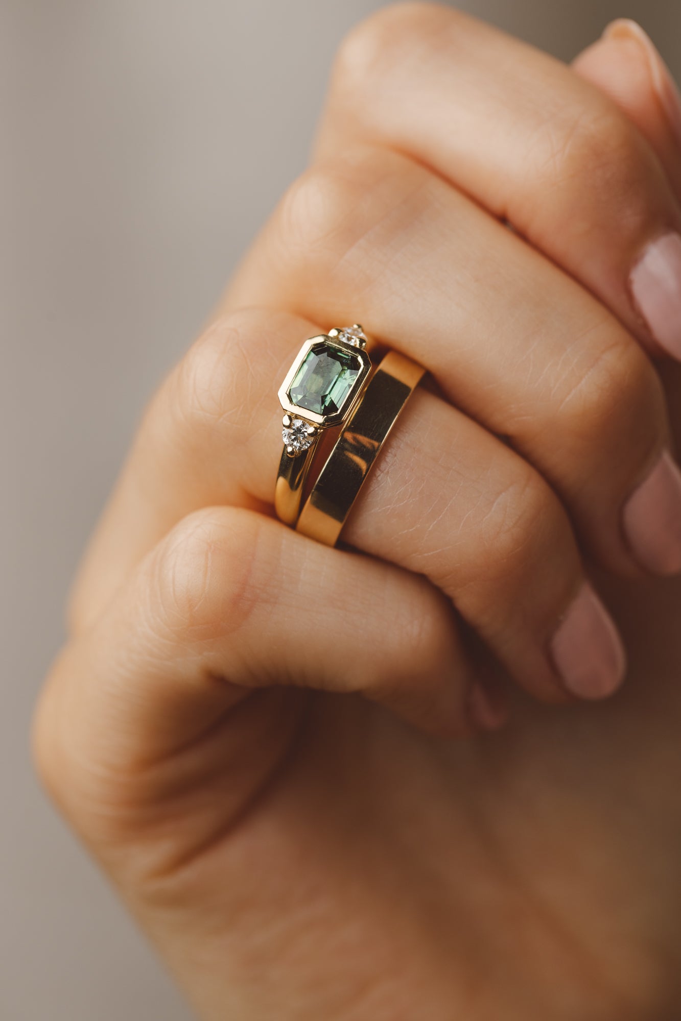 Bezel Sapphire Ring