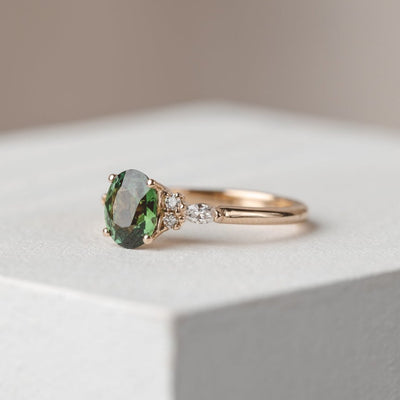 green sapphire rings