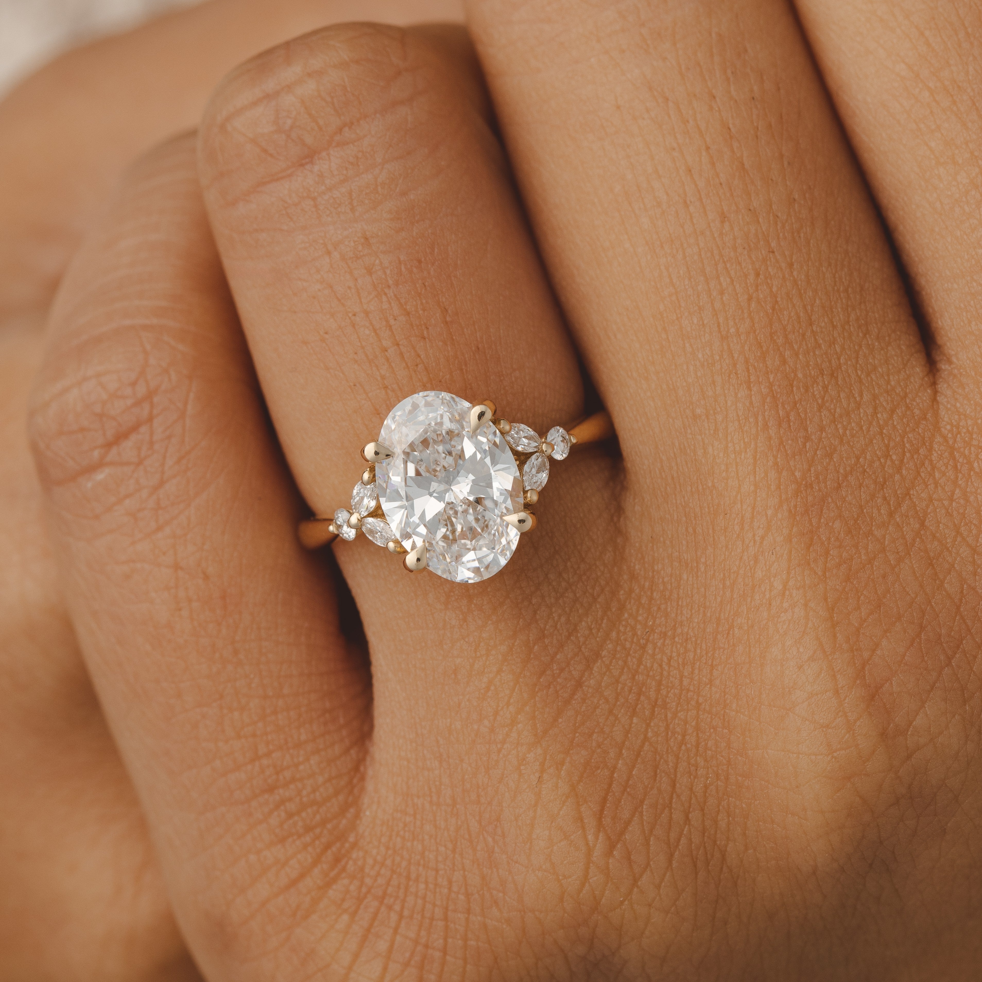 Blair Oval Diamond Engagement Ring Setting