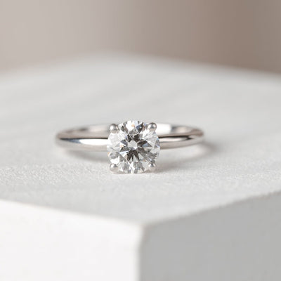 Lara Round Diamond Engagement Ring Setting