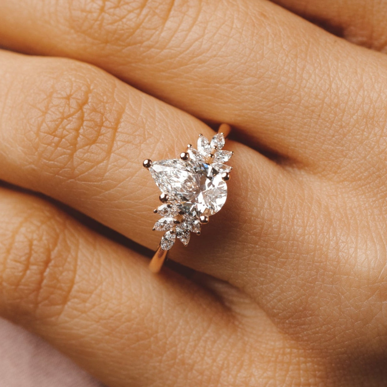 Pear Diamond Engagement Melboune