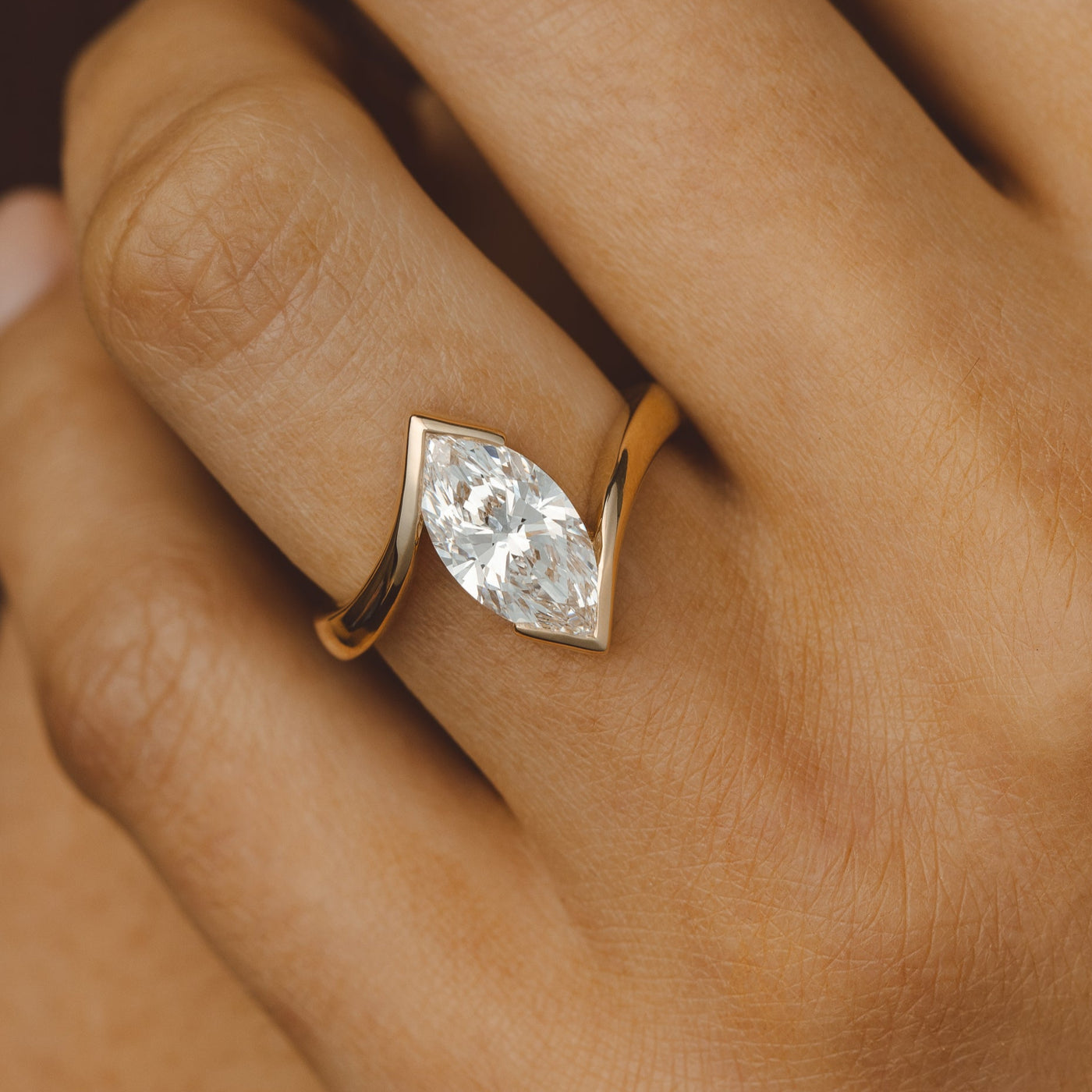 Marquise Diamond Engagement Rings Melbourne