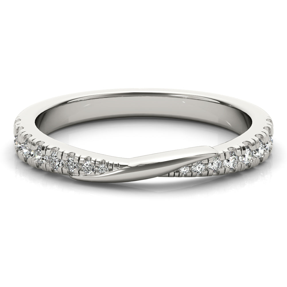 Chantelle Twist Diamond Wedding Ring