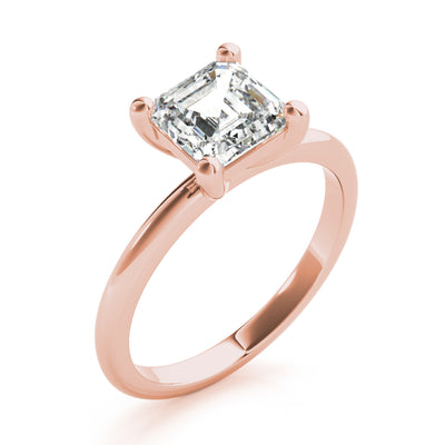 Lara Asscher Cut Diamond Engagement Ring Setting