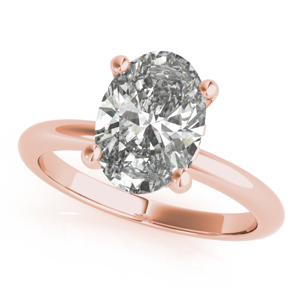 Alia Oval Diamond Engagement Ring Setting