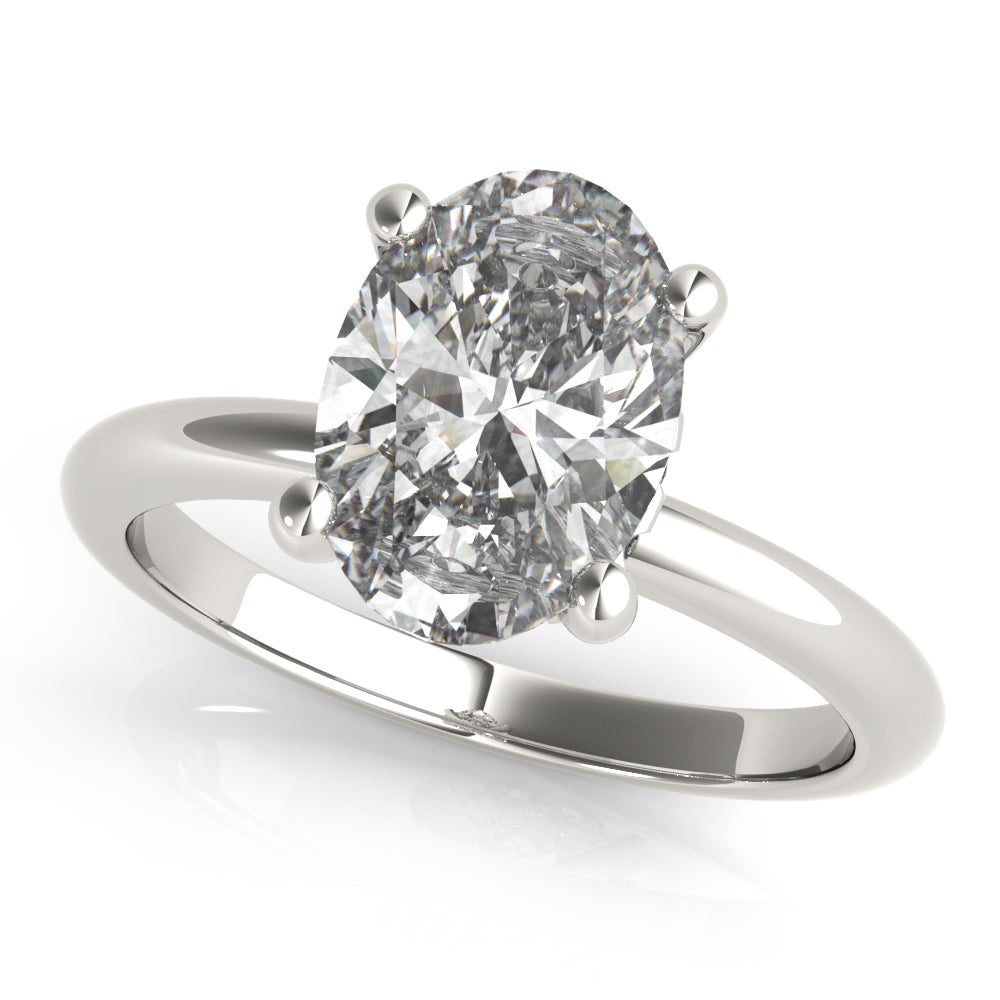 Alia Oval Diamond Engagement Ring Setting