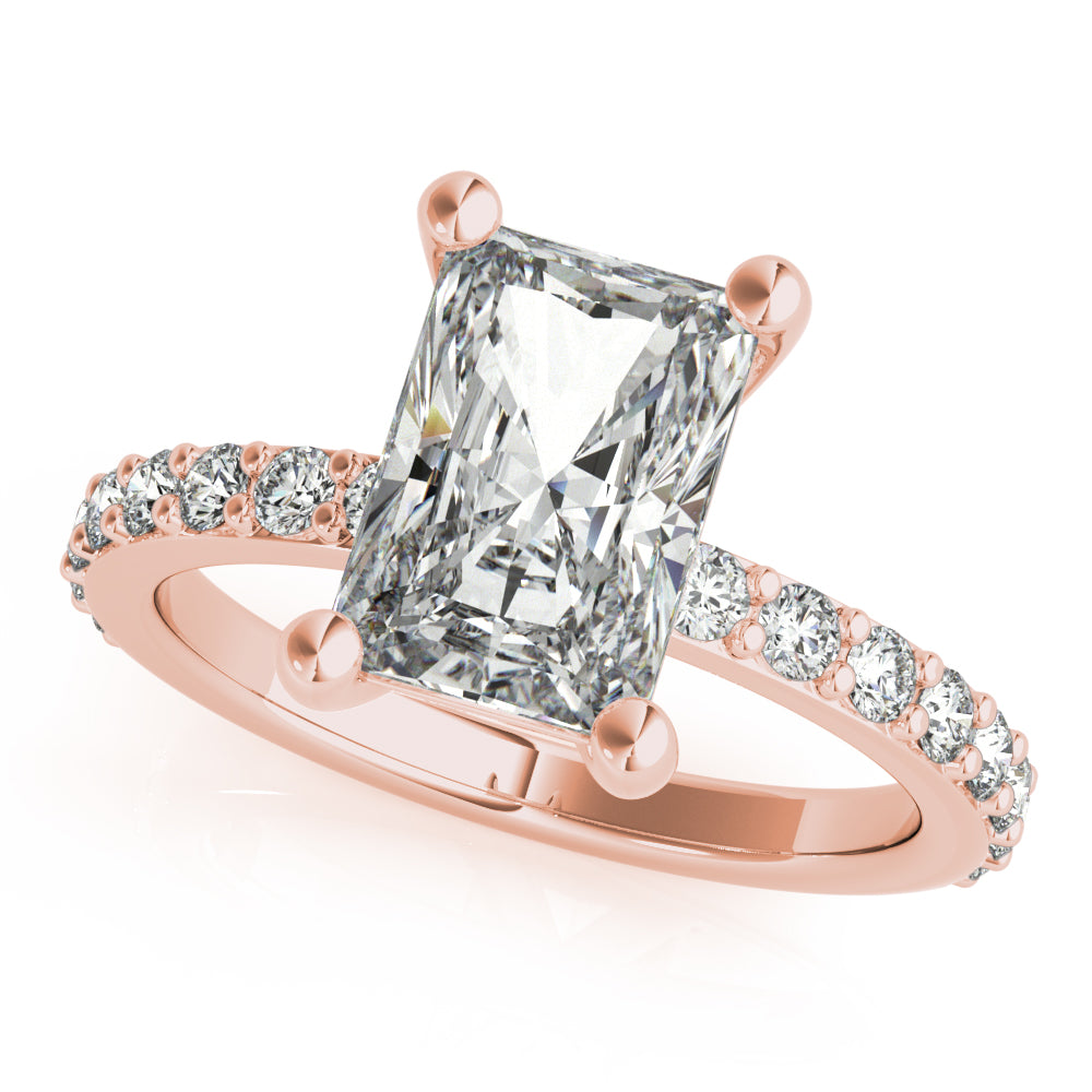 Allegra Radiant Cut Diamond Engagement Ring Setting