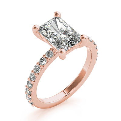 Allegra Radiant Cut Diamond Engagement Ring Setting