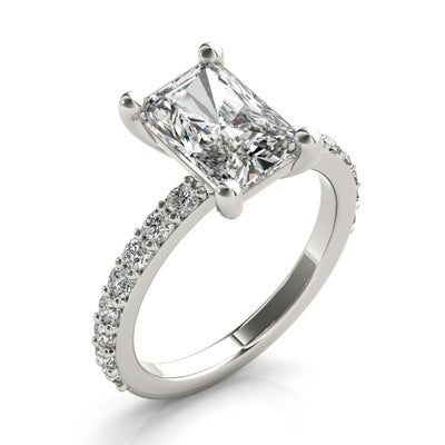 Allegra Radiant Cut Diamond Engagement Ring Setting