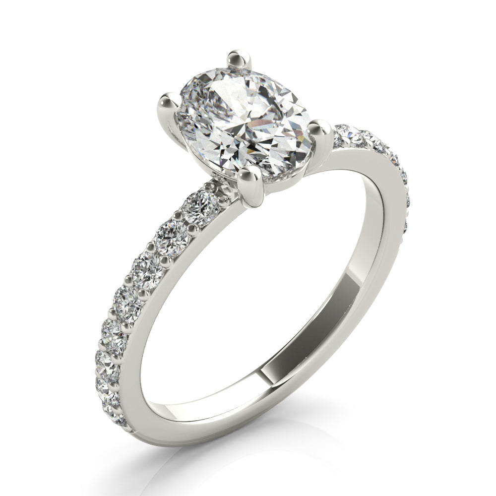 Allegra Oval Diamond Engagement Ring Setting