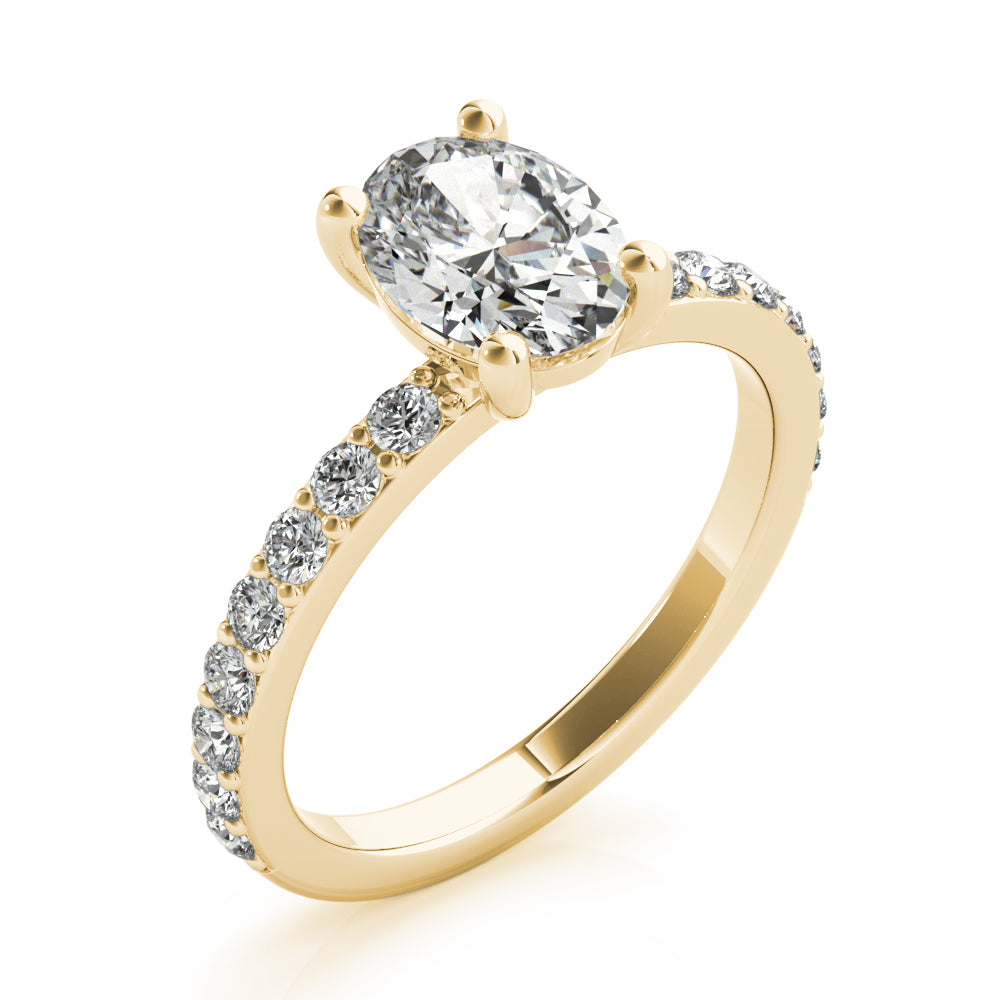 Allegra Oval Diamond Engagement Ring Setting