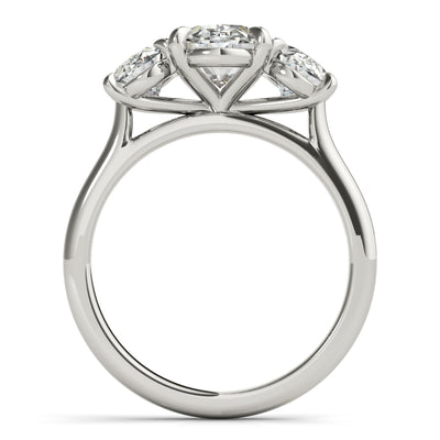 Sophie Oval Trilogy Diamond Engagement Ring Setting