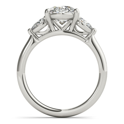 Rebecca Oval Diamond and Long Pear Engagement Ring Setting