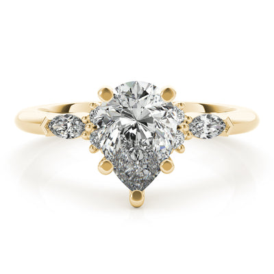 Willow Pear Diamond Engagement Ring Setting