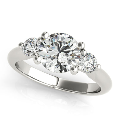Charlotte Round with Round Diamond Engagement Ring Setting