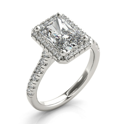 Harlow Radiant Diamond Engagement Ring Setting