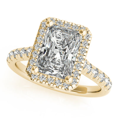 Harlow Radiant Diamond Engagement Ring Setting