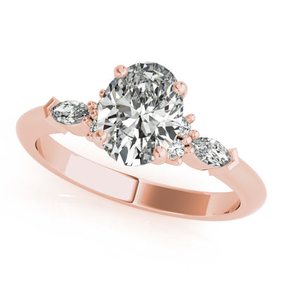 Willow Oval Diamond Engagement Ring Setting