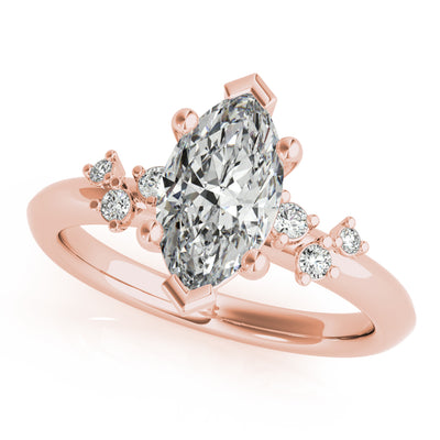 Ivy Petite Marquise Diamond Engagement Ring Setting