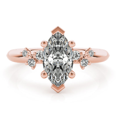 Ivy Petite Marquise Diamond Engagement Ring Setting