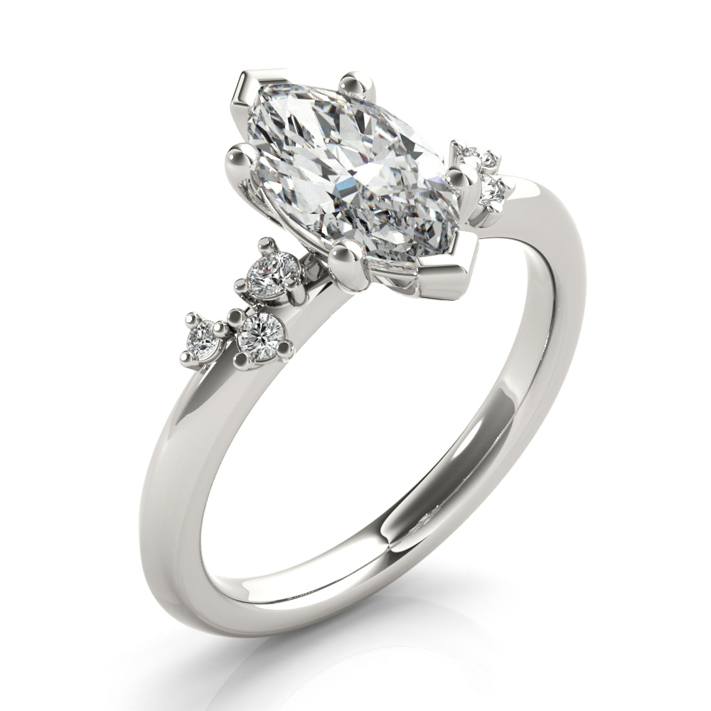 Ivy Petite Marquise Diamond Engagement Ring Setting