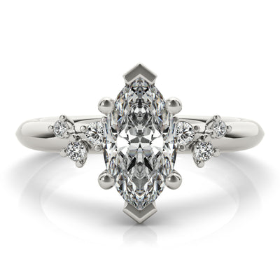 Ivy Petite Marquise Diamond Engagement Ring Setting