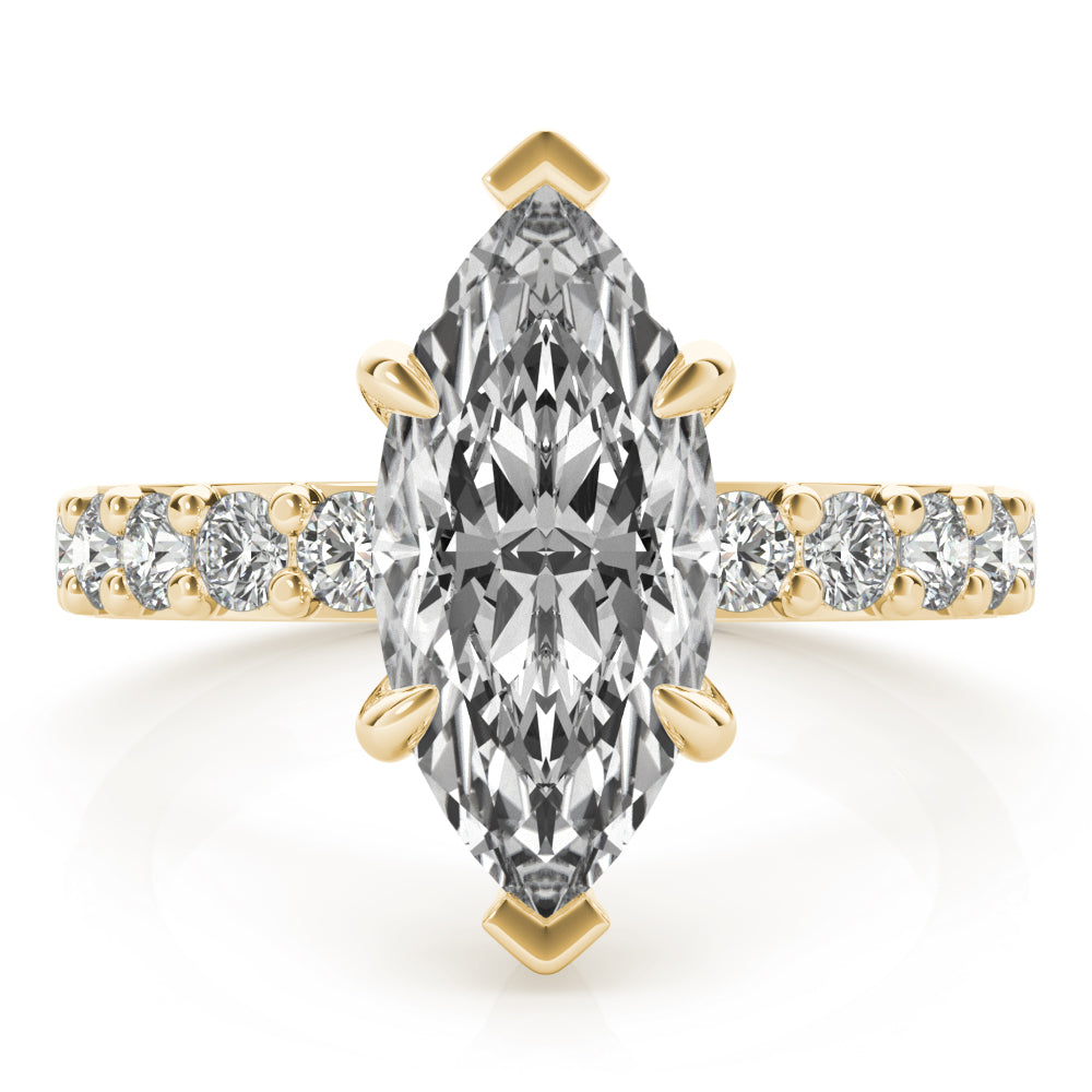 Allegra Grande Marquise Diamond Engagement Ring Setting