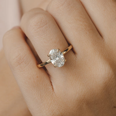 Oval Solitaire Engagement Rings Sydney