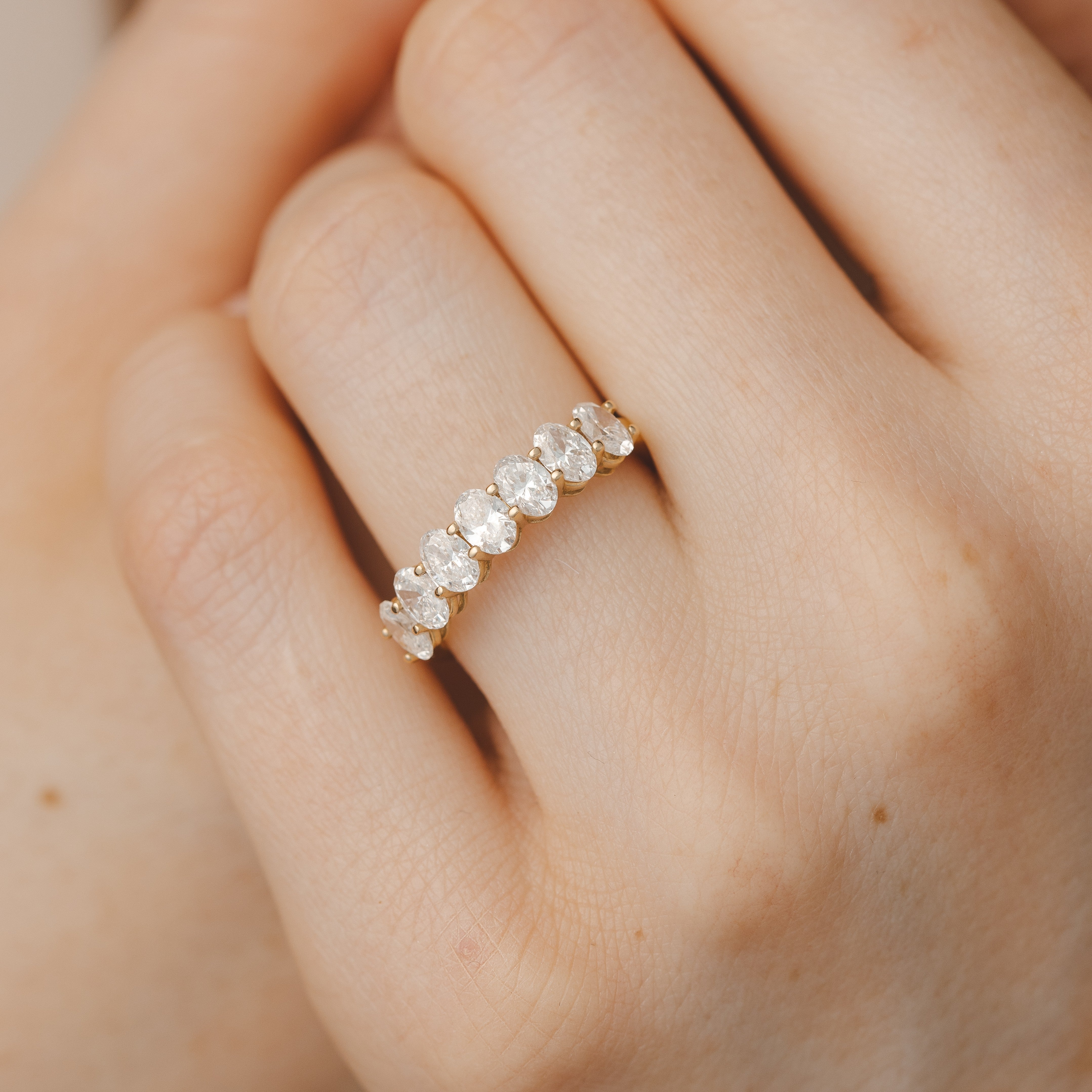 Penelope Oval Women's Diamond Wedding Ring