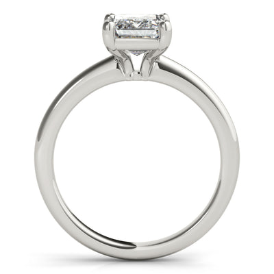 Emerald Cut Solitaire CZ Proposal Ring