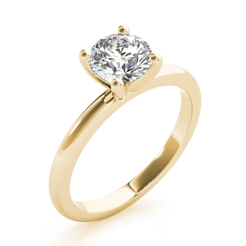 Lara V Prong Round Brilliant Cut Lab Grown Diamond Ring